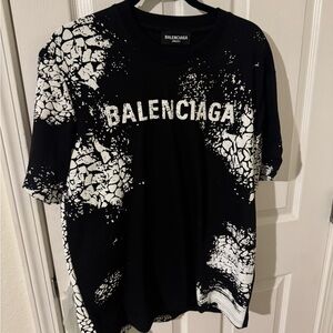 Balenciaga Monochrome Graphic Tee